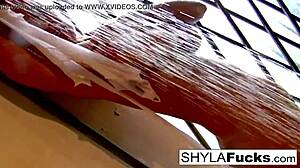 Rare erotic solo by Shyla Stylez, masturbating her pussy and ass 😍