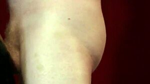 Latex Dominant CFNM MILF in Gloves Wanks Bound Dude