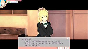 【エロゲーコイカツ！】可愛い金髪帰国子女爆乳jk「マーガレット」ちゃんがおっぱい揉みまくられる３dcgエロアニメ動画