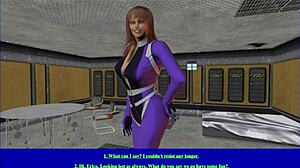 Intense Fucking in Virtual Sci-Fi Armory with Shaved Pussy and Big Tits Cumshot