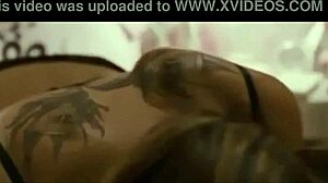 Natalie Portman and Mila Kunis in a lesbian scene.