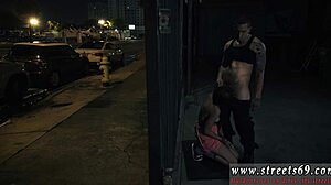 Vintage Bondage Scene with Glasses-Wearing Woman in Domination