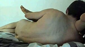 home video fucking with blonde natural tits riding doggystyle to cumshot orgasm