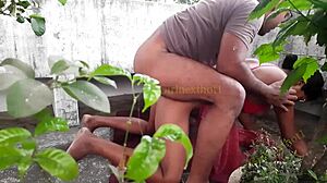 Exploring outdoor group fun with Bangladeshi beauty.