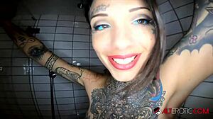 Inked Hottie Lucy Zzz Fucked in Shower