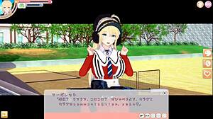 【エロゲーコイカツ！】可愛い金髪帰国子女爆乳jk「マーガレット」ちゃんがおっぱい揉みまくられる３dcgエロアニメ動画