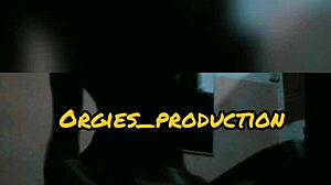 Intimate smooth session at home with partner