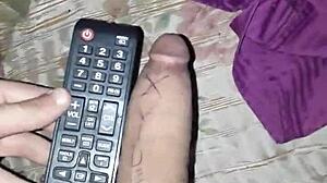 I give a slow handjob to this hard cock