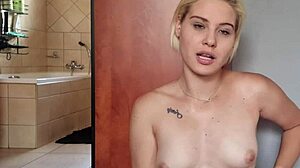 hot blonde giving jerk off instructions joi