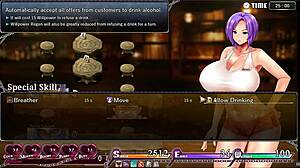 In Karryn's prison hentai, the barmaid gets drunk on cum pints while getting banged in the bar