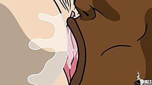 Latina and lebanese pussy gets stretched by long hard black dick