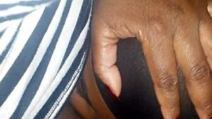 Amateur Ebony Bitch Gets Her Pussy Eaten Up And Away, Cum Dripping