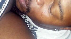 Amateur Ebony Bitch Gets Her Pussy Eaten Up And Away, Cum Dripping