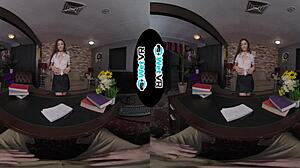 wetvr brunette tori mack gets facial in first vr porn 😍💦