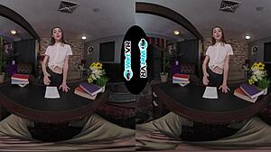 wetvr brunette tori mack gets facial in first vr porn 😍💦