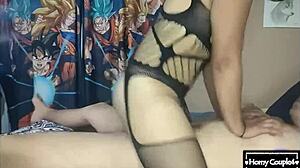 Latina Couple in Homemade Scene Riding to Orgasm