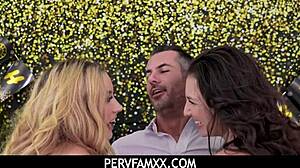 Hey, wanna join teen 18+ stepdaughters Liz Jordan and Jazmin Luv for a wild threesome?