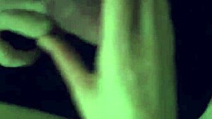 Frottage handjob with strap on