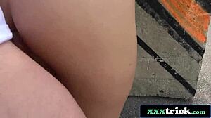 Euro-jente Amina Danger knullet ute! 😍