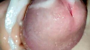 Throbbing cock in Vaseline edging session feels so intense.