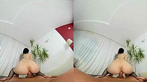 Sexy Pierced Brunette Slut Loves Anal Riding in Czech VR