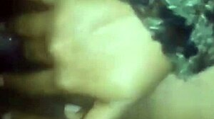 exploring the black woman's hairy pussy