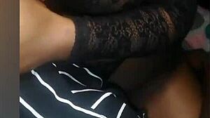 Ebony couple big black ass fucks amateur BBC