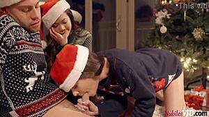 Kacie Castle And Vina Sky Star In Her Family Pies The Night Before Christmas