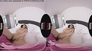 Oh, this brunette asian babe in pyjamas masturbates to orgasm! So taboo!