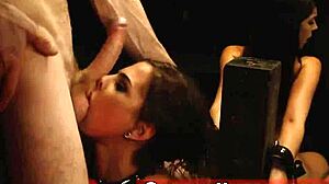 Young Blonde Rough Anal Face Fucks Two Sluts