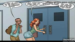 Janitor catches teen sucking college student's dick