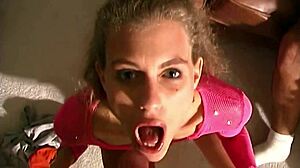 Hot blonde escorts suck and fuck two guys