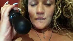 girl smokes while masturbating to amazing orgasm