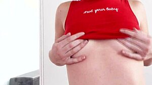 camille cooper handles monster cock in pov blowjob, swallowing huge cum load