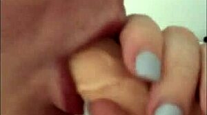 bbw bathes in shower with toys blowjob