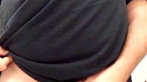 Front View of Intense Cum Shot During Masturbation Session