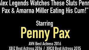 alex legends watches penny pax and these sluts in a group threesome with blowjobs and facials