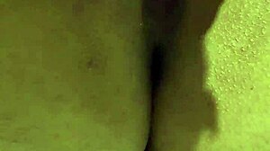 I watch this petite girl with big tits masturbate in the shower