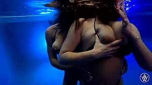 Angela White, wanna dive into busty lesbian pool fun with Gabbie Carter?