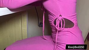 Horny tutor fucks skinny coursemate missionary