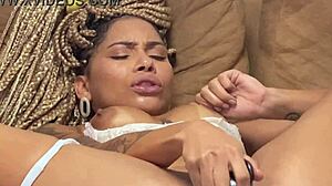 Giovana bombom shows how to masturbate solo with toys and natural tits