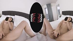 Oh, this brunette asian babe in pyjamas masturbates to orgasm! So taboo!