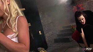 Two pretty MILFs in lingerie and stockings, want to see us lick each other's cunts and play with dildos?