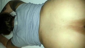 Bent over milf with pear-shaped ass in homemade scene