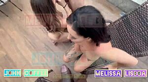 Intense buiten gangbang met grote zwarte pikken en dikke konten