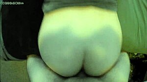 Quickie with natural tits girlfriend before work, creampie