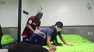 Latina Wife Fucked Hard at Hotel by Stranger in Front of Husband