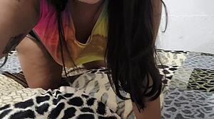 Latina's Big Pussy Lollipop In Amateur Reality