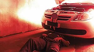 Shameless Wife Flirts With Mechanic For Anal!