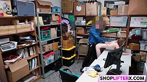 Shoplifting Teen Sweety Catarina Gets Punished With Monster Cock Drilling In Shop